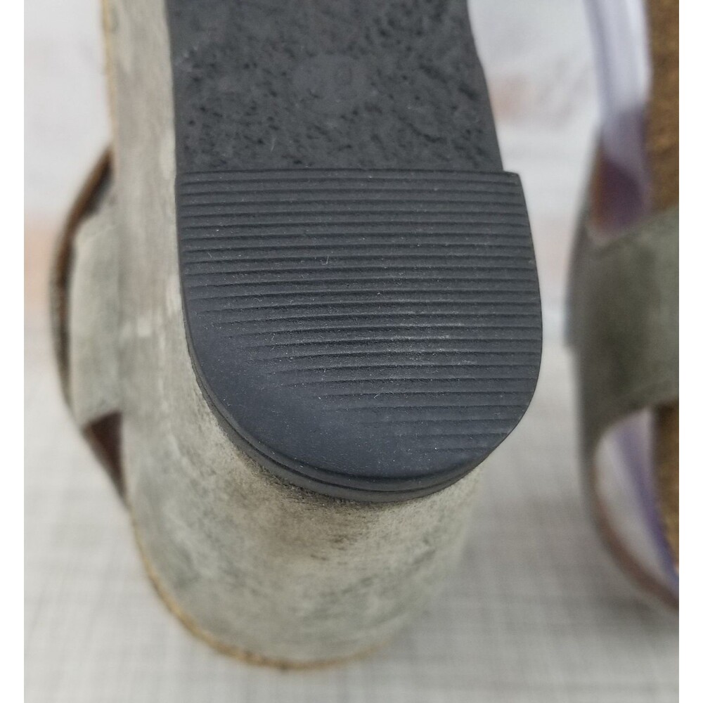 Taos Carousel 2 Grey Wedge Ankle Strap Sandle Women's Size 8/8.5 EU 39 - Picture 10 of 12